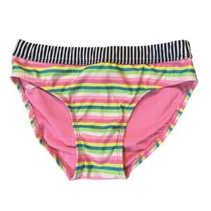 Dolfin Uglies Bikini Bottoms Striped Juniors Swimwear Tie Waist